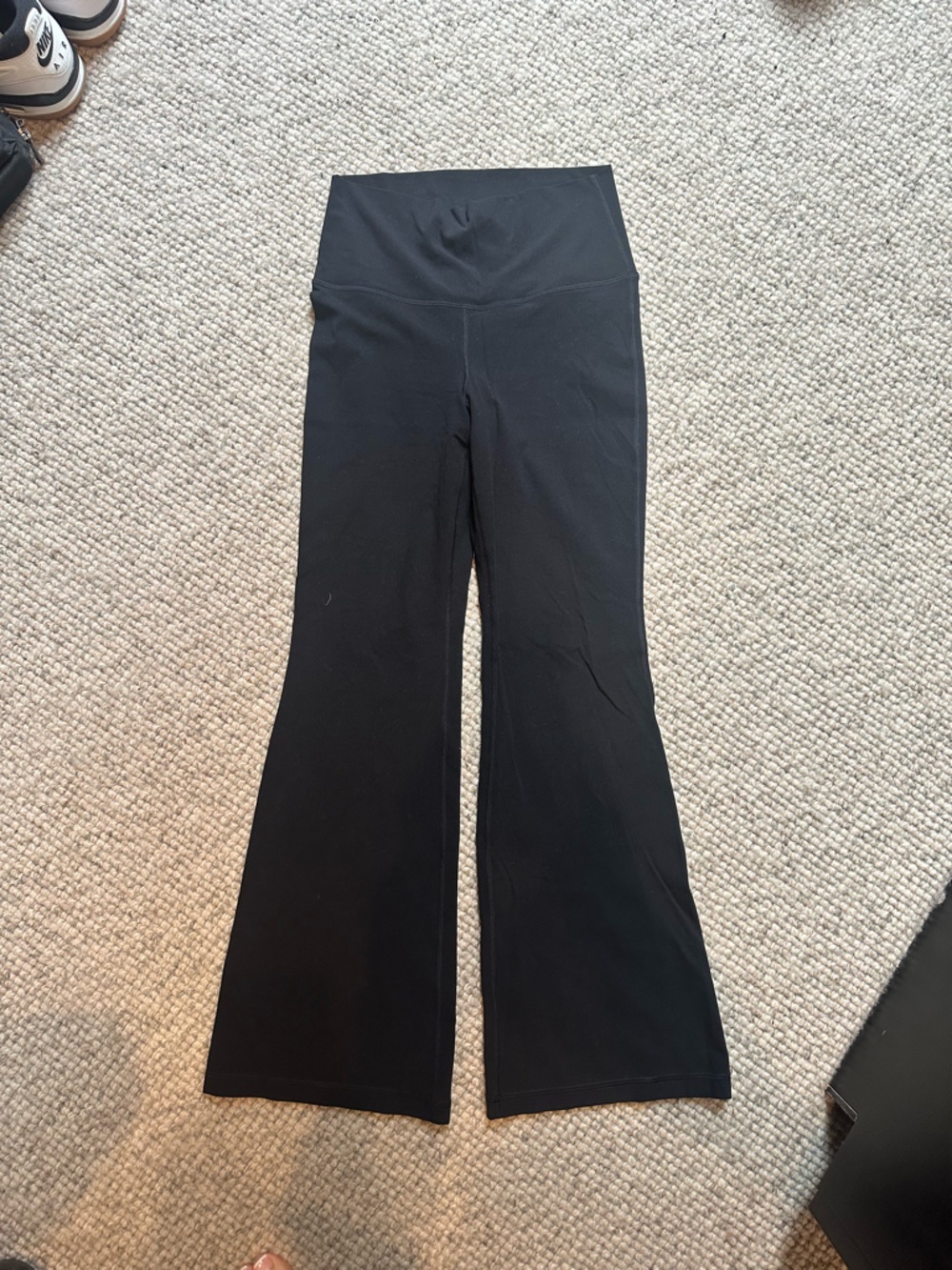 TNA Black Flared High-Waist Leggings